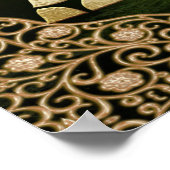 Celtic Trinity Knot op Forest Shadows Poster (Hoek)