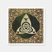 Celtic Trinity Knot op Forest Shadows Servet (Voorkant)