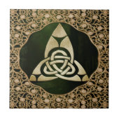 Celtic Trinity Knot op Forest Shadows  Tegeltje (Voorkant)