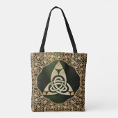 Celtic Trinity Knot op Forest Shadows Tote Bag (Achterkant)