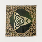 Celtic Trinity Knot op Forest Shadows  Wandkleed (Voorkant (horizontaal))