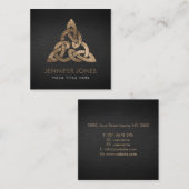Celtic Trinity Knot Ornament Vierkante Visitekaartje (Voorkant / Achterkant)