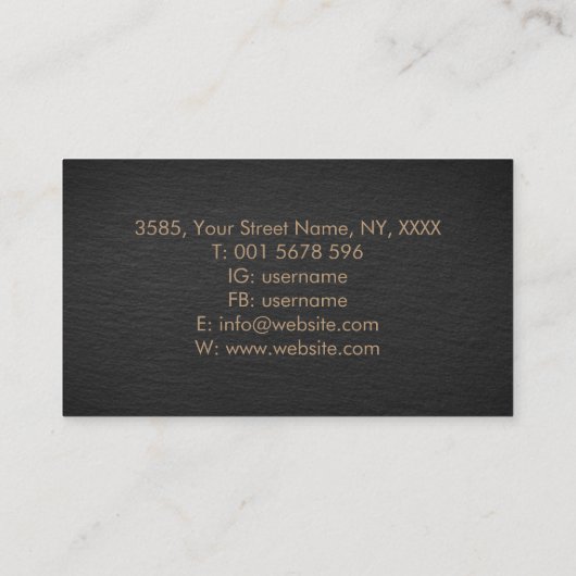 Celtic Trinity Knot Ornament Visitekaartje (Achterkant)