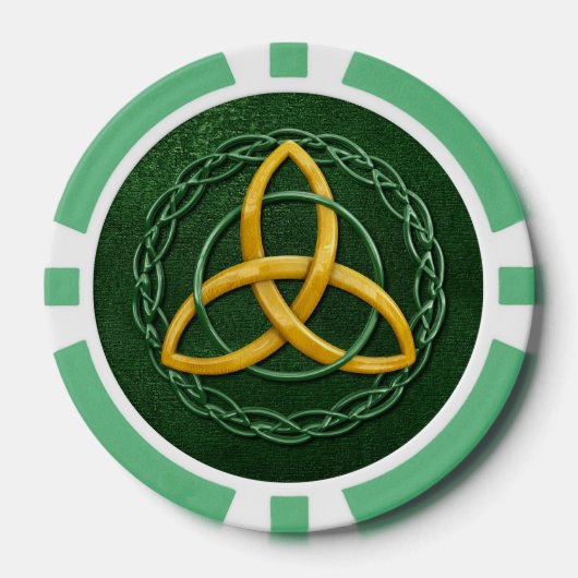 Celtic Trinity Knot Pokerchips (Voorkant)