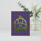 Celtic Trinity Knot Pride of Scotland Tartan Briefkaart (Staand voorkant)