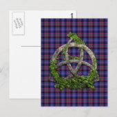 Celtic Trinity Knot Pride of Scotland Tartan Briefkaart (Voorkant / Achterkant)