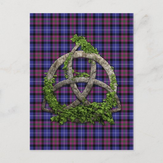 Celtic Trinity Knot Pride of Scotland Tartan Briefkaart (Voorkant)