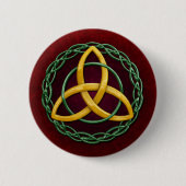 Celtic Trinity Knot Ronde Button 5,7 Cm (Voorkant)