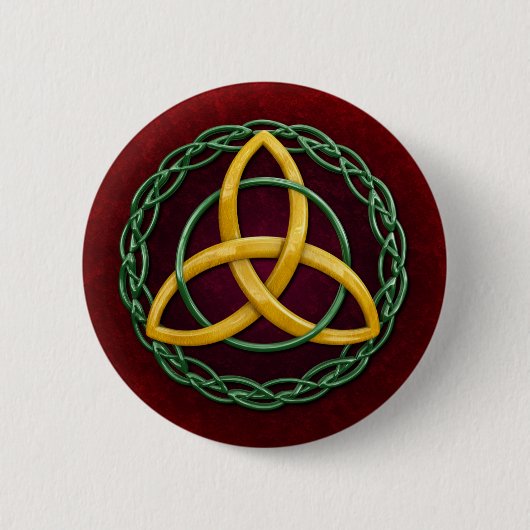 Celtic Trinity Knot Ronde Button 5,7 Cm (Voorkant)