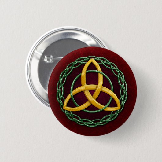 Celtic Trinity Knot Ronde Button 5,7 Cm (Voorkant /achterkant)