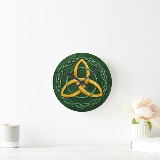 Celtic Trinity Knot Ronde Klok (Huis)