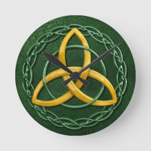 Celtic Trinity Knot Ronde Klok
