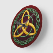 Celtic Trinity Knot Ronde Klok (Hoek)