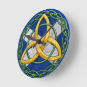 Celtic Trinity Knot Ronde Klok (Hoek)