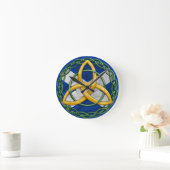 Celtic Trinity Knot Ronde Klok (Huis)