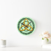 Celtic Trinity Knot Ronde Klok (Huis)