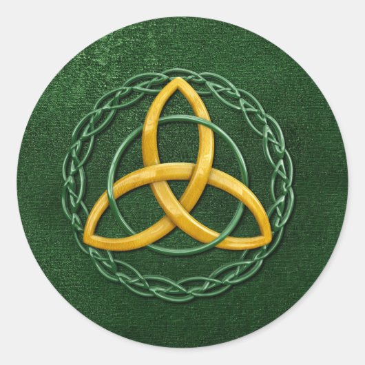 Celtic Trinity Knot Ronde Sticker (Voorkant)