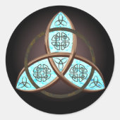 Celtic Trinity Knot Ronde Sticker (Voorkant)