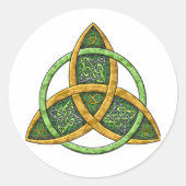Celtic Trinity Knot Ronde Sticker (Voorkant)