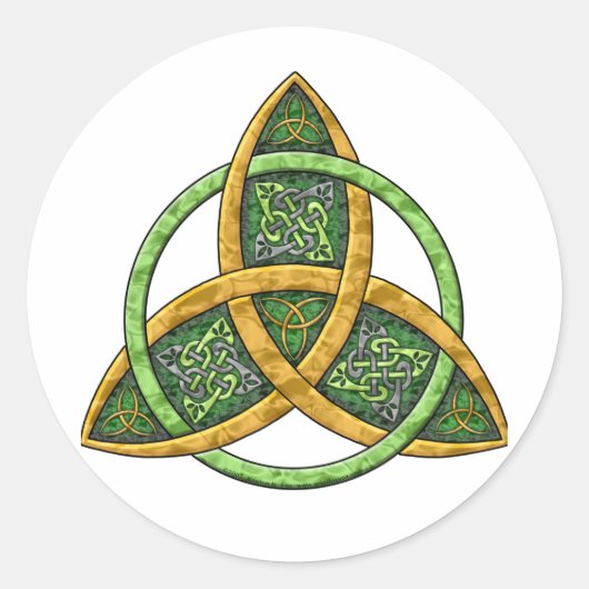 Celtic Trinity Knot Ronde Sticker (Voorkant)
