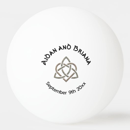 Celtic Trinity Knot Symbol Pingpongbal (Voorkant)
