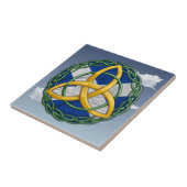 Celtic Trinity Knot Tegeltje (Zijkant)