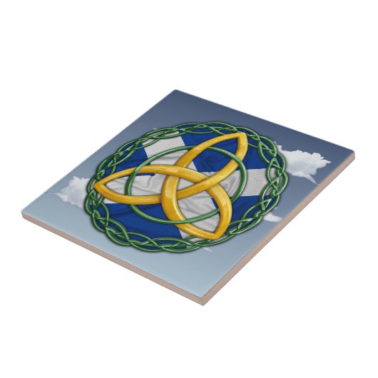 Celtic Trinity Knot Tegeltje (Zijkant)