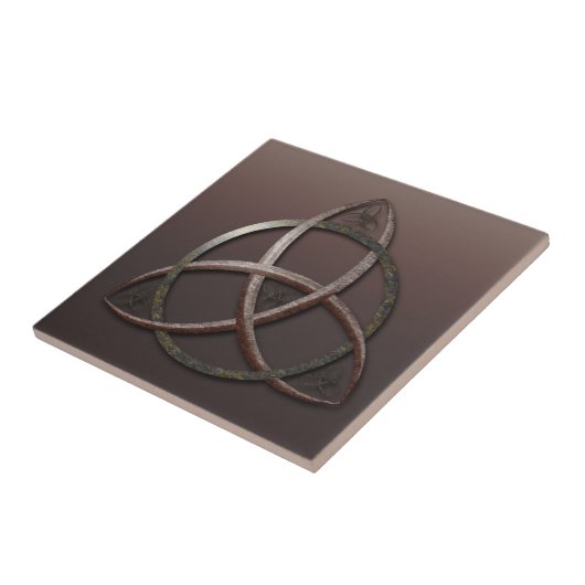Celtic Trinity Knot Tegeltje (Zijkant)