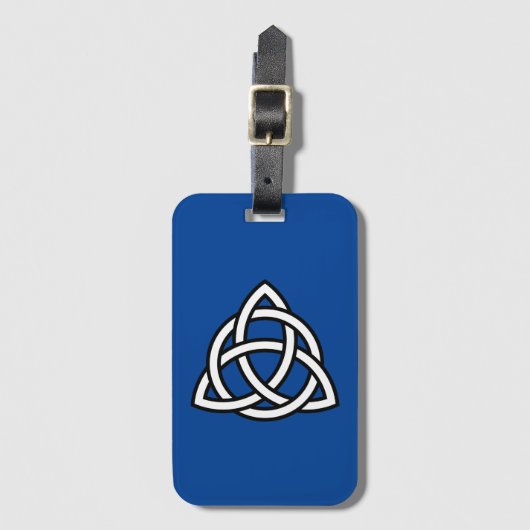Celtic Trinity Knot Triquetra-symbool Bagagelabel (Voorkant (verticaal))