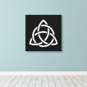 Celtic Trinity Knot Triquetra-symbool Canvas Afdruk (Insitu (Houten vloer))