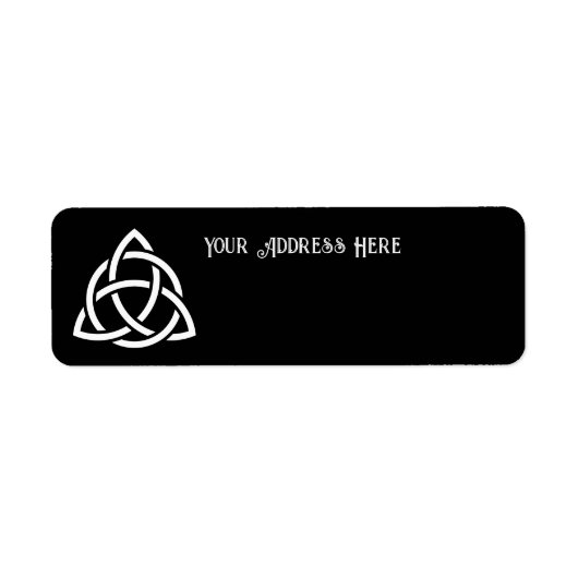 Celtic Trinity Knot Triquetra-symbool Etiket (Voorkant)