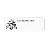 Celtic Trinity Knot Triquetra-symbool Etiket (Voorkant)