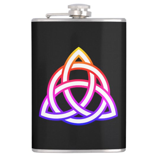 Celtic Trinity Knot Triquetra-symbool Heupfles (Voorkant)