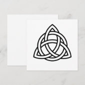 Celtic Trinity Knot Triquetra-symbool Kaart (Voorkant / Achterkant)