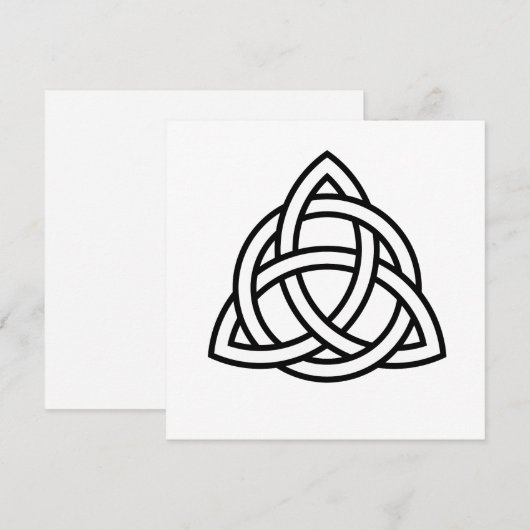 Celtic Trinity Knot Triquetra-symbool Kaart (Voorkant / Achterkant)