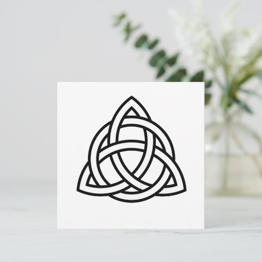 Celtic Trinity Knot Triquetra-symbool Kaart (Staand voorkant)