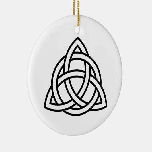 Celtic Trinity Knot Triquetra-symbool Keramisch Ornament (Rechts)