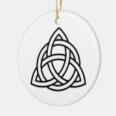 Celtic Trinity Knot Triquetra-symbool Keramisch Ornament (Links)