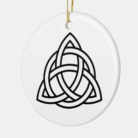 Celtic Trinity Knot Triquetra-symbool Keramisch Ornament (Links)