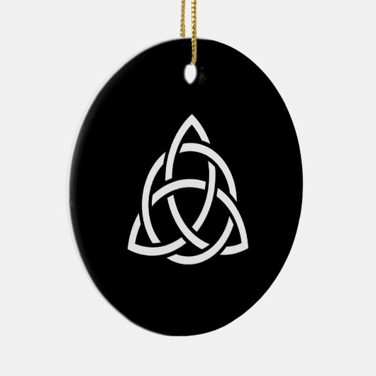 Celtic Trinity Knot Triquetra-symbool Keramisch Ornament (Rechts)