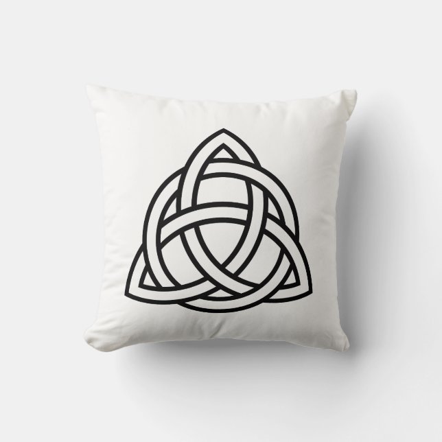 Celtic Trinity Knot Triquetra-symbool Kussen (Voorkant)