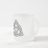 Celtic Trinity Knot Triquetra-symbool Matglas Koffiemok (Voorkant rechts)