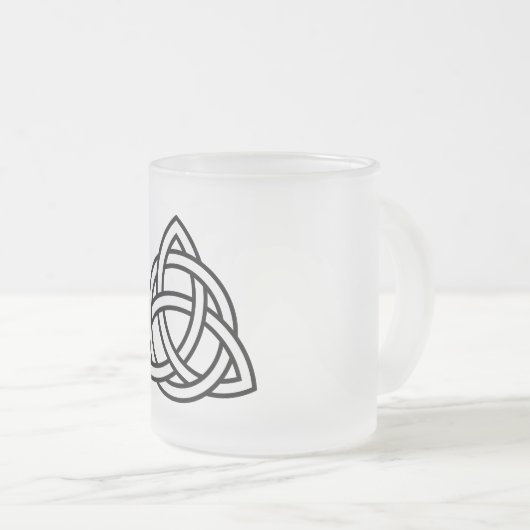Celtic Trinity Knot Triquetra-symbool Matglas Koffiemok (Voorkant rechts)