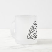 Celtic Trinity Knot Triquetra-symbool Matglas Koffiemok (Voorkant links)