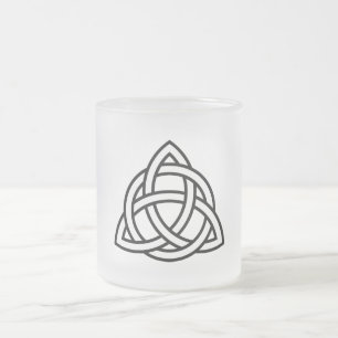 Celtic Trinity Knot Triquetra-symbool Matglas Koffiemok
