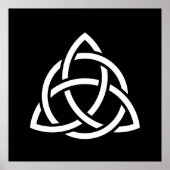 Celtic Trinity Knot Triquetra-symbool Poster (Voorkant)