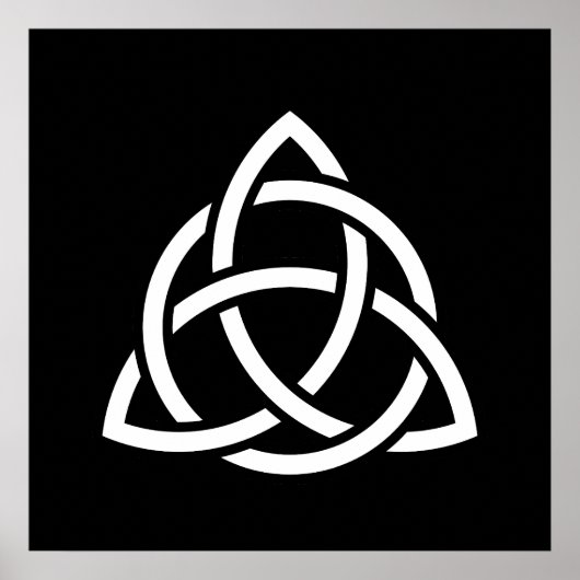 Celtic Trinity Knot Triquetra-symbool Poster (Voorkant)