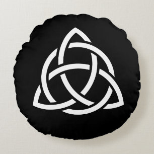 Celtic Trinity Knot Triquetra-symbool Rond Kussen