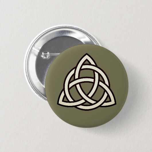Celtic Trinity Knot Triquetra-symbool Ronde Button 5,7 Cm (Voorkant /achterkant)