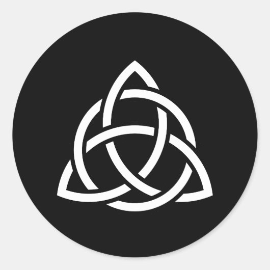 Celtic Trinity Knot Triquetra-symbool Ronde Sticker (Voorkant)